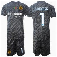 Camiseta Inter Milan Yann Sommer #1 Portero Tercera Equipación Replica 2024-25 para niños mangas cortas (+ Pantalones cortos)